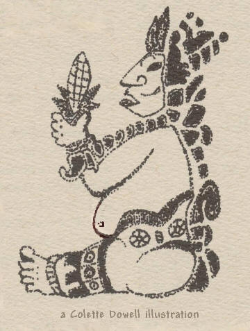 Image of Maya Hun Maize Corn God Hacky Sac