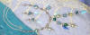 Image of jewlery gold glass beads antique looking handcrafted by Colette Dowell for Sabu Designs